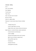 Minták 'Lesson Plan - Listening', 1.                