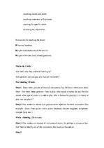 Minták 'Lesson Plan - Listening', 2.                