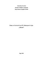 Esszék 'Essay on Gertrude from William Shakespeare’s play "Hamlet"', 1.                