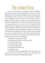 Összefoglalók, jegyzetek 'The Animal Farm', 1.                