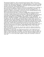 Esszék 'The Scientific Revolution', 1.                