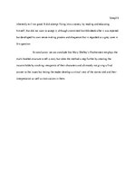 Összefoglalók, jegyzetek 'Frankenstein Narrative Form', 5.                