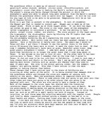 Esszék 'The Greenhouse Effect ', 1.                