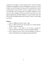 Esszék 'Magdalena’s Self-Destruction in Rose Tremain’s "Music and Silence"', 8.                