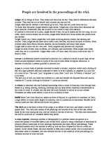 Esszék 'People are Involved in the Proceedings of the Trial', 1.                