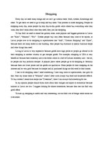 Esszék 'Shopping', 1.                