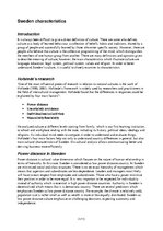 Összefoglalók, jegyzetek 'Sweden Cultural Characteristics', 3.                