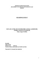 Kutatási anyagok 'Nota oil Covid-19 e il mondo del lavoro', 1.                