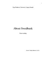Összefoglalók, jegyzetek 'Home Reading. Swedbank', 1.                