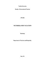 Összefoglalók, jegyzetek 'Netherlands Itinerary', 1.                