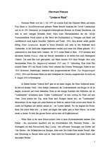 Esszék 'Hermann Hesse "Unterm Rad"', 1.                