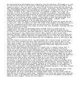 Esszék 'My understanding of Philosophy', 1.                