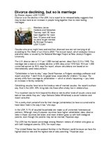 Esszék 'Divorce and Marriage in USA', 1.                