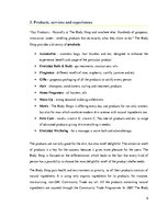 Kutatási anyagok 'The International Chain Analysis of Company "The Body Shop"', 6.                