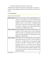 Kutatási anyagok 'The International Chain Analysis of Company "The Body Shop"', 8.                