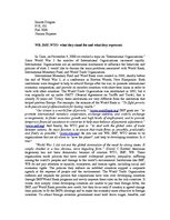 Esszék 'WB, IMF, WTO - what They Stand for and what They Represent', 1.                