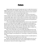 Esszék 'Imaginary Future', 1.                