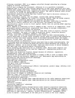 Esszék 'Foreign Direct Investment (FDI)', 1.                