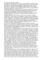 Esszék 'Sociology - The Comparative Method', 1.                