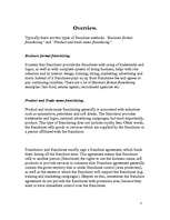 Esszék 'Franchising', 3.                