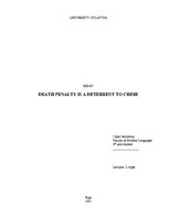 Esszék 'Death Penalty is a Deterrent to Crime', 1.                