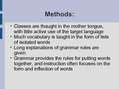 Prezentációk 'Grammar Translation Methods. Methodology', 4.                