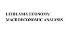 Prezentációk 'Economic Development of Lithuania - Macroeconomic Analysis', 14.                