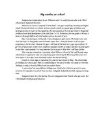 Esszék 'My Studies at School', 1.                