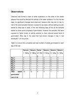 Gyakorlati jelentések 'How Is the Germination of Daikon Radish Seeds Affected by the Salt Added to Wate', 9.                