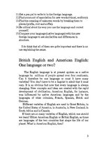 Kutatási anyagok 'How We Learn English. Two English Languages', 3.                