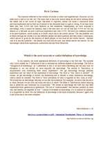 Esszék 'Knowledge', 1.                