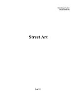 Kutatási anyagok 'Street Art', 1.                