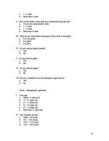 Kutatási anyagok 'The Portuguese Attitude to Drinking Tap Water', 20.                