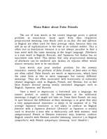 Kutatási anyagok 'False Friends of Translator', 5.                