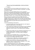 Összefoglalók, jegyzetek 'Magyarország államberendezkedése a dualizmus korában', 1.                