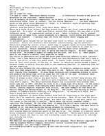 Esszék 'Development of Film I Writing Assignment 1 Spring 96', 1.                