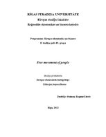 Esszék 'Free Movement of People', 1.                