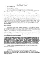 Esszék 'Elie Wiesel "Night"', 1.                