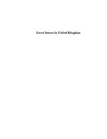 Kutatási anyagok 'Guest Houses in United Kingdom', 1.                
