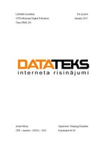 Záródolgozatok 'Company "Datateks"', 1.                