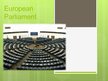 Prezentációk 'European Parliament', 1.                
