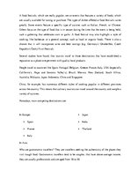 Összefoglalók, jegyzetek 'Gastronomic Tourism', 3.                