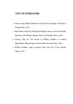 Kutatási anyagok 'Scene of Actions in Faulnker’s Light in August', 5.                