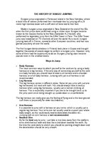 Kutatási anyagok 'The History of Bungee Jumping', 1.                