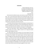 Kutatási anyagok 'Anger and Aggression', 3.                