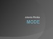 Prezentációk 'Mode', 1.                