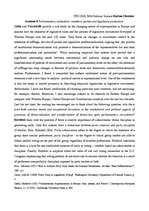 Esszék 'Parliamentary Institutions: Members, Parties and Legislative Production', 1.                