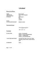 Minták 'Lebenlauf ', 1.                