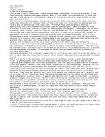 Esszék 'A Look into Photography as a Career', 1.                