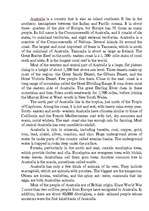 Összefoglalók, jegyzetek 'Australia', 1.                